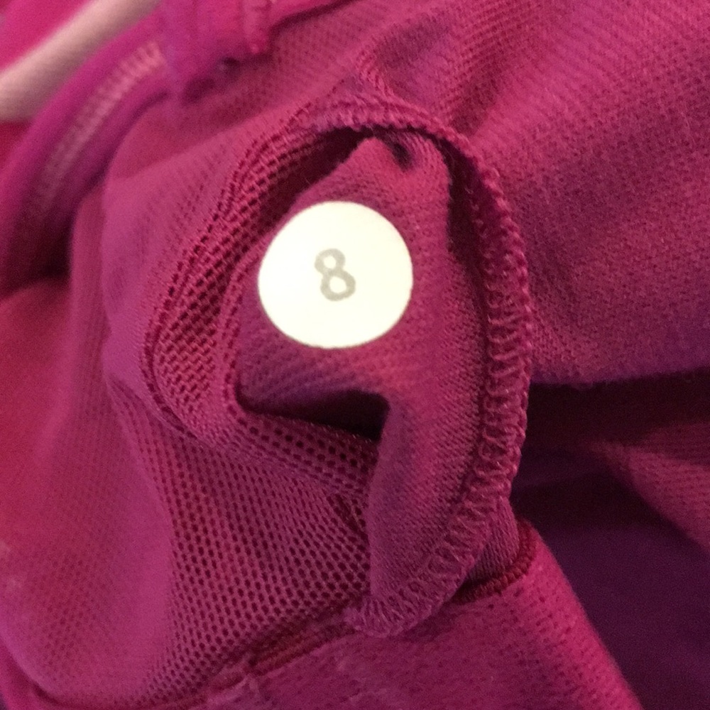 Lululemon Power Y Tank *Luon Micro Macro Stripe Raspberry / Raspberry - Picture 10 of 12